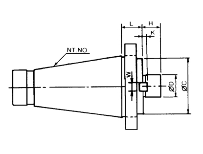 Face Mill Arbor, BT-168~181A