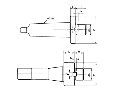 Face Mill Arbor, BT-168~181A