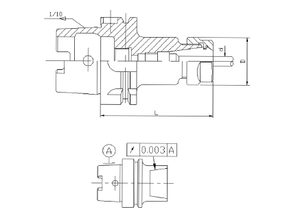 HSK-A63 DIN-69893A ER Collet Chucks, HSK-SERIES ER