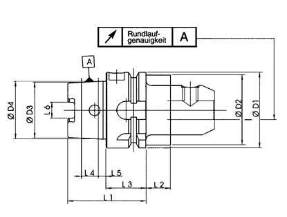 HSK-A63 DIN-69893A ER Collet Chucks, HSK-SERIES ER