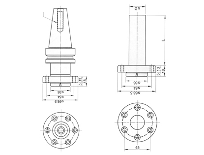 Interchangeable Shanks VBHU--SERIES