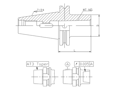 Mose Taper Holders CAT-MTA, CAT