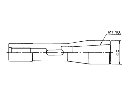 R8 With Morse Taper Sleeve VQ-122,VQ-123 R8