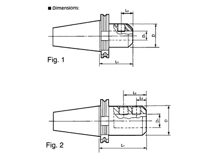 Sidelock END Mill Holder DIN 69871A, SK-SERIES, DIN