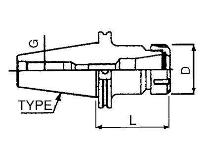 TOOLING - Collet Holder With CAT-Shank ER-16-20-25-32-40 ER-CAT