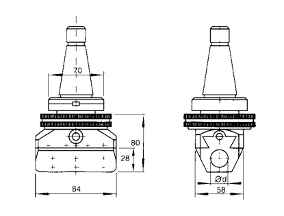 Universal Boring And Facing Master Head VBHU SERIEC