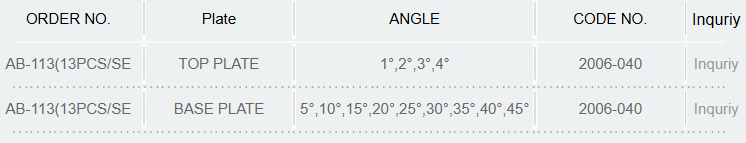 Precision Angle Blocks AB-113 13