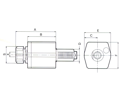 Axial Drilling And Milling Heads, TYPE DIN1809 DA,TDA SERIES