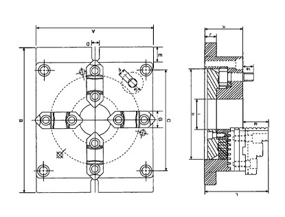 Machining Jaw Chuck VMJ-6,8,10,12