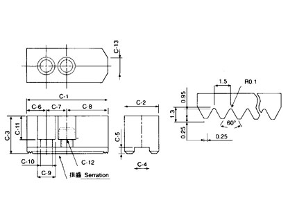 SOFT JAWS - HYDRAULIC POWER CHUCK - S O F T,J A W S,VHC, CHUCK JAW