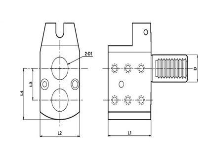Static Holders, TYPE E2-X2, E2-30-2X25-35,E2-40-2X40-65