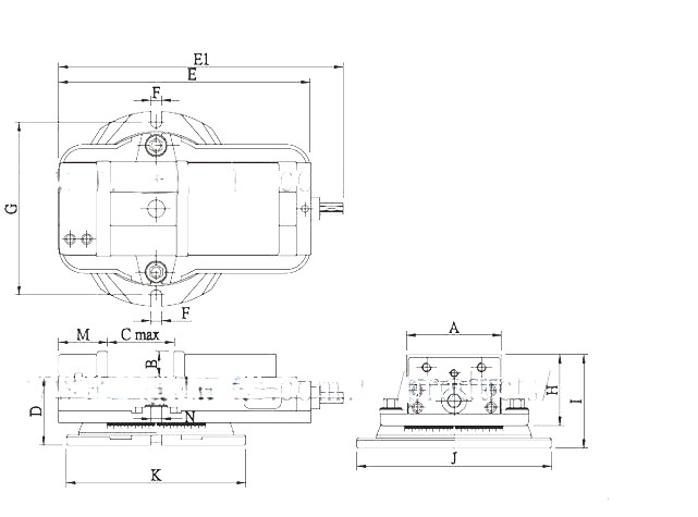 Angle fixed milling vise VA-4,5,6,8,VTX