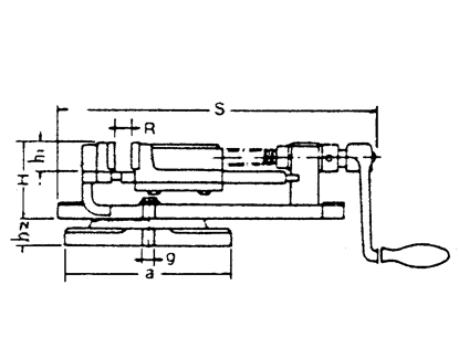 B Type Milling Vise VBV-4,VBV-5,VBV-6