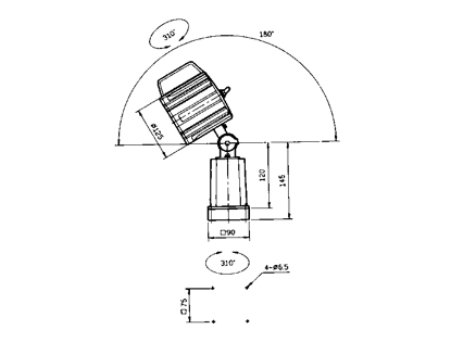 Dustproof Halogen Lamp VHL-300 SERIES ;J-L01,C01