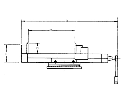 Machine Vise For Shaping & Milling Use VSM-12,VSM-16,VSM-20