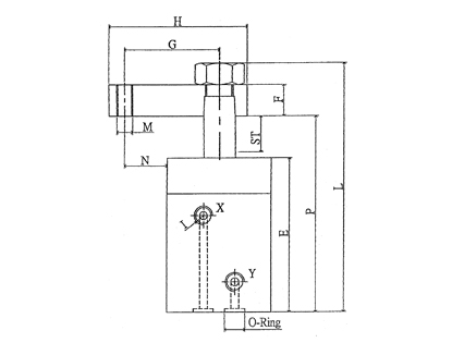 Swing Clamp Hydraulic Cylinder VSH-SERIES