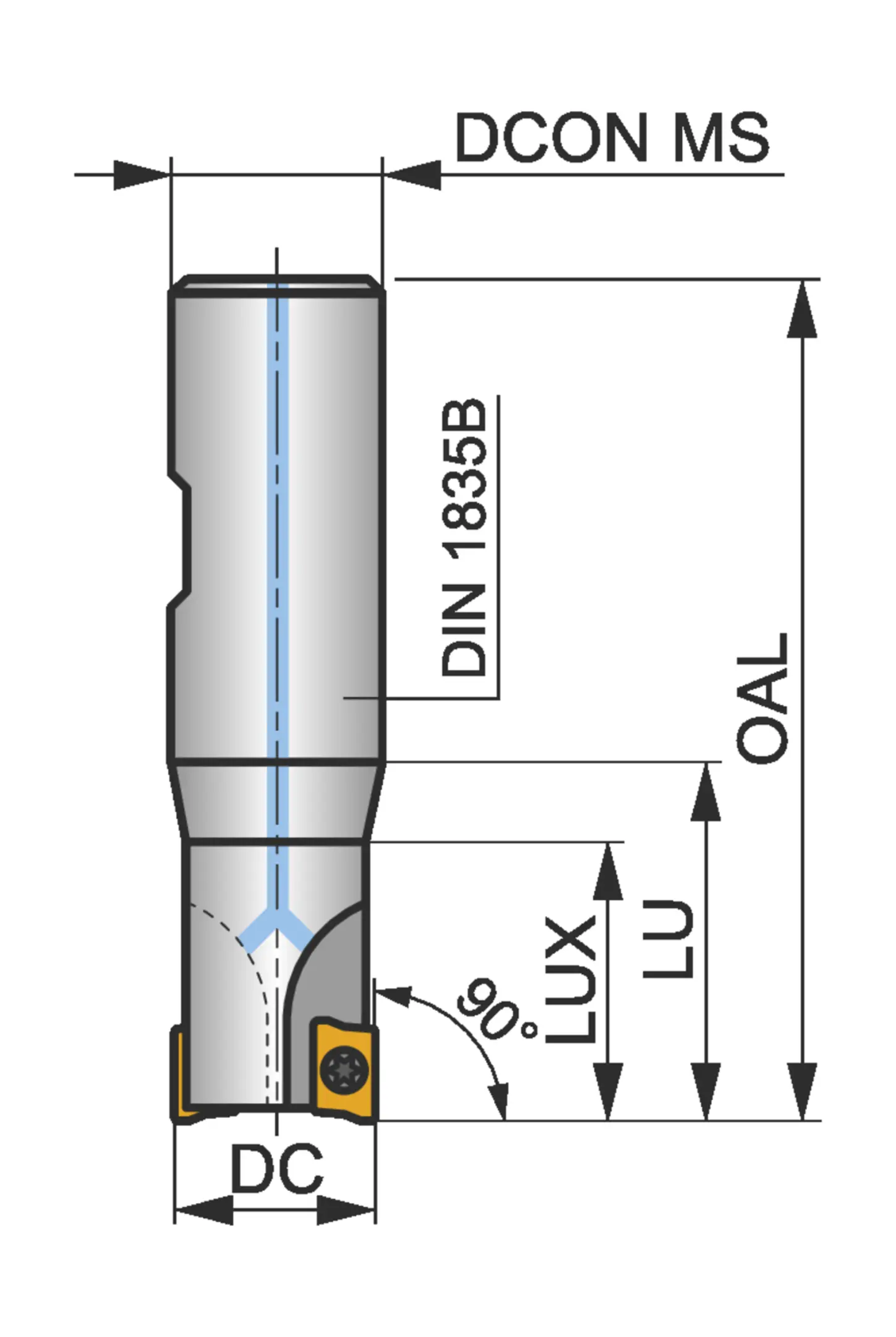 End Milling Cutter - Square Shoulder-10A1R020B16-SAP10D-C