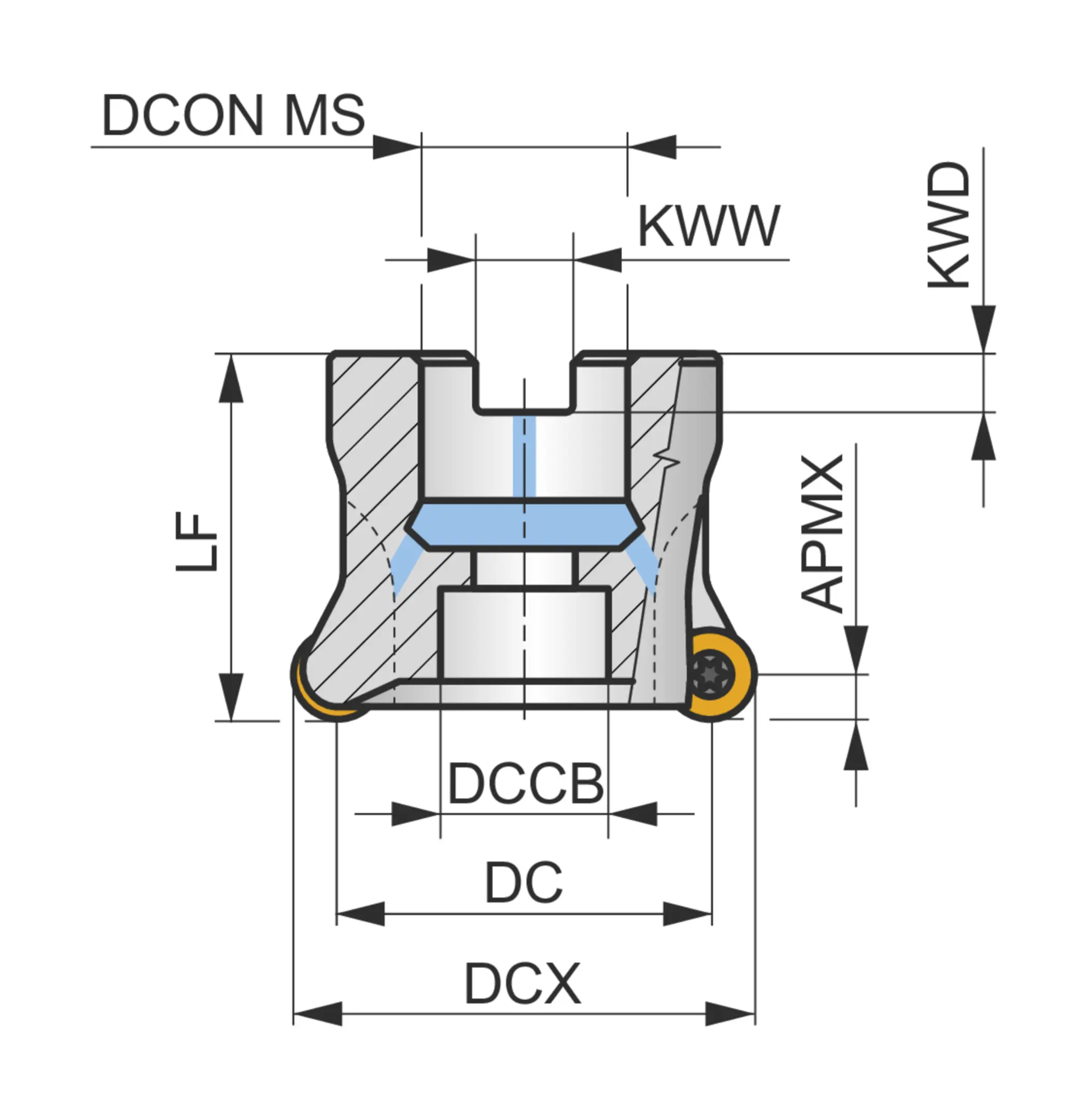 Shell Milling Cutter - Copy and Profile-50A04R-SMORC12-C