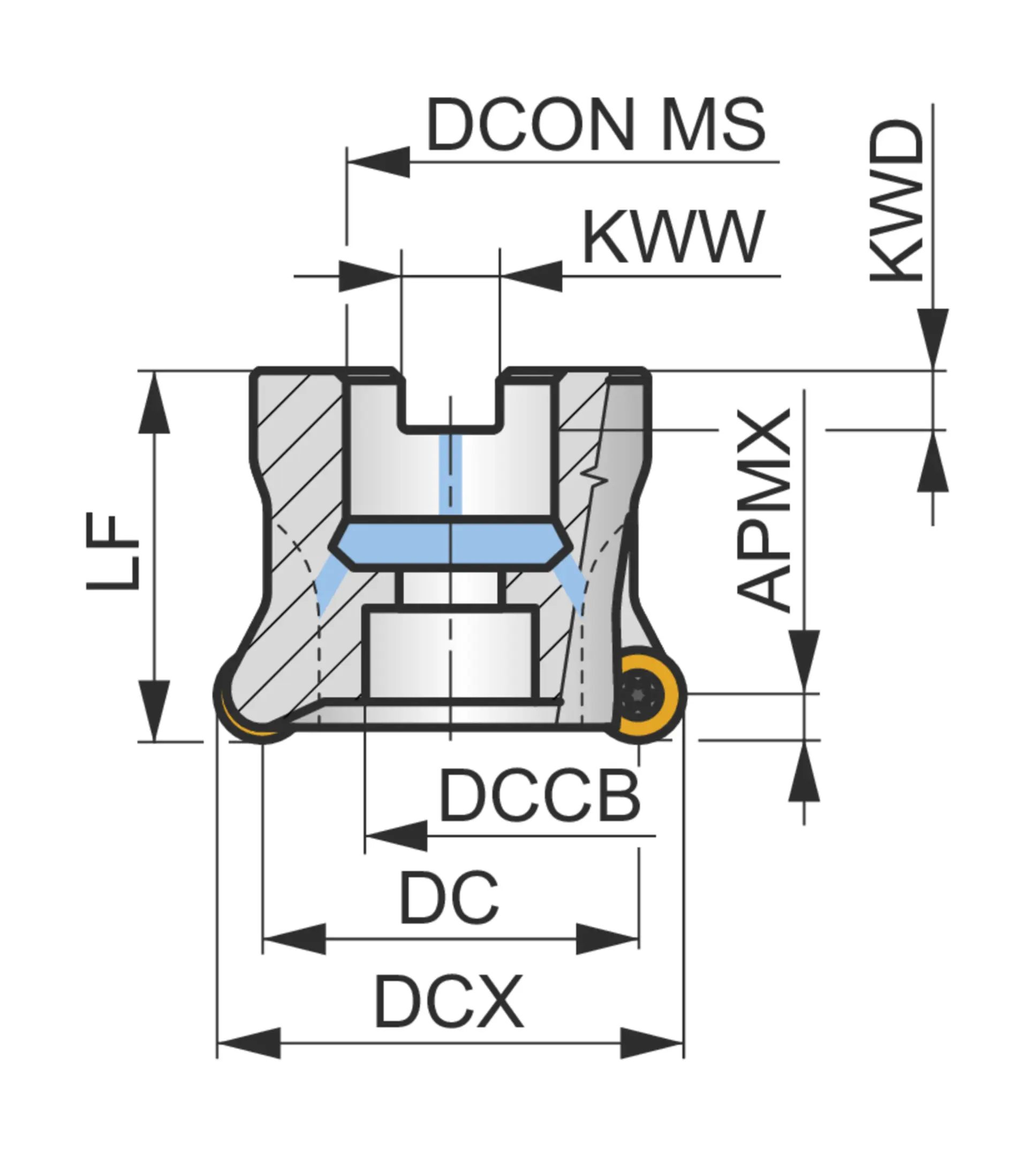 Shell Milling Cutter - Copy and Profile-63A06R-SMORC10-C