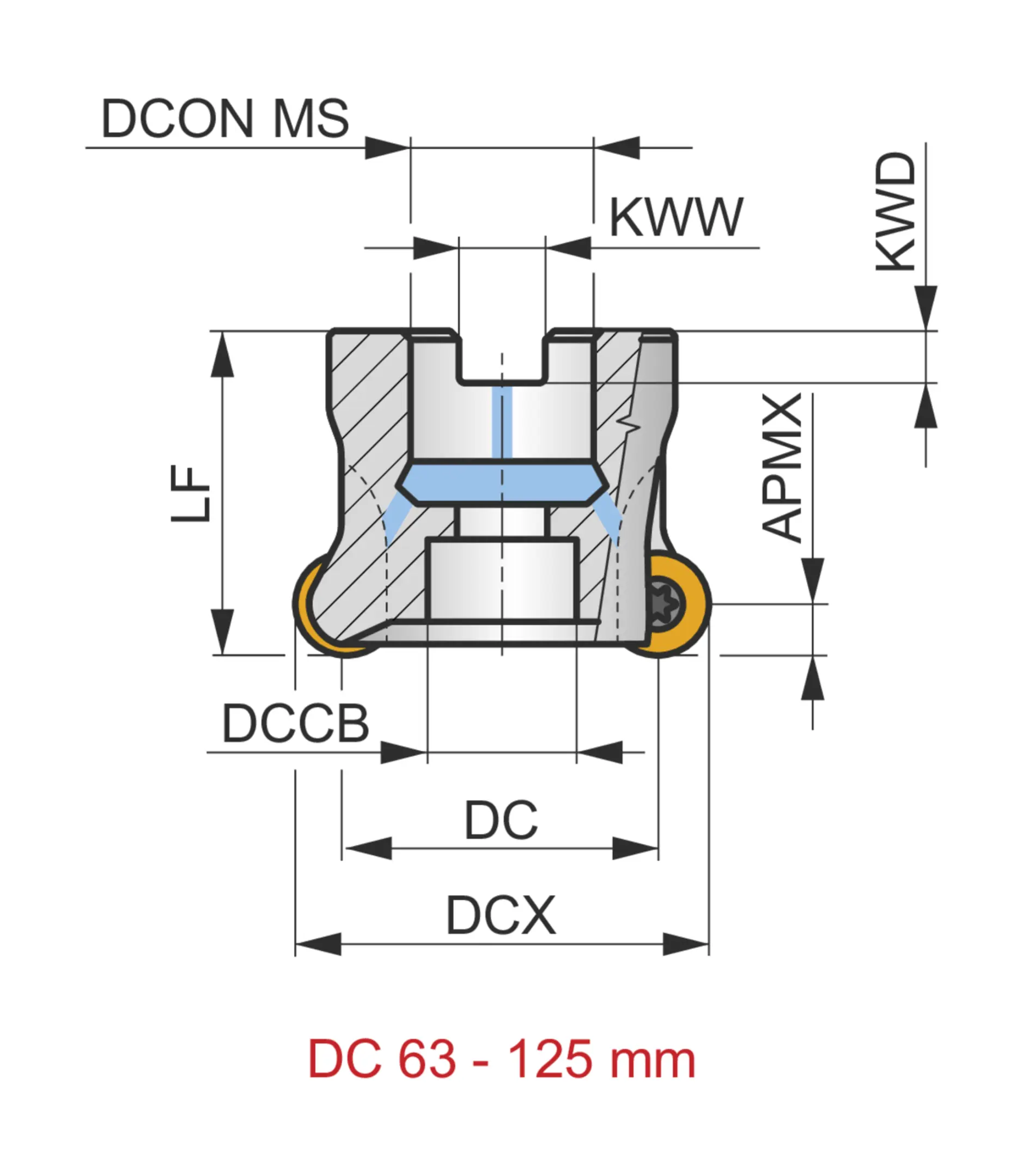 Shell Milling Cutter - Copy and Profile-80A05R-SMORC16-C