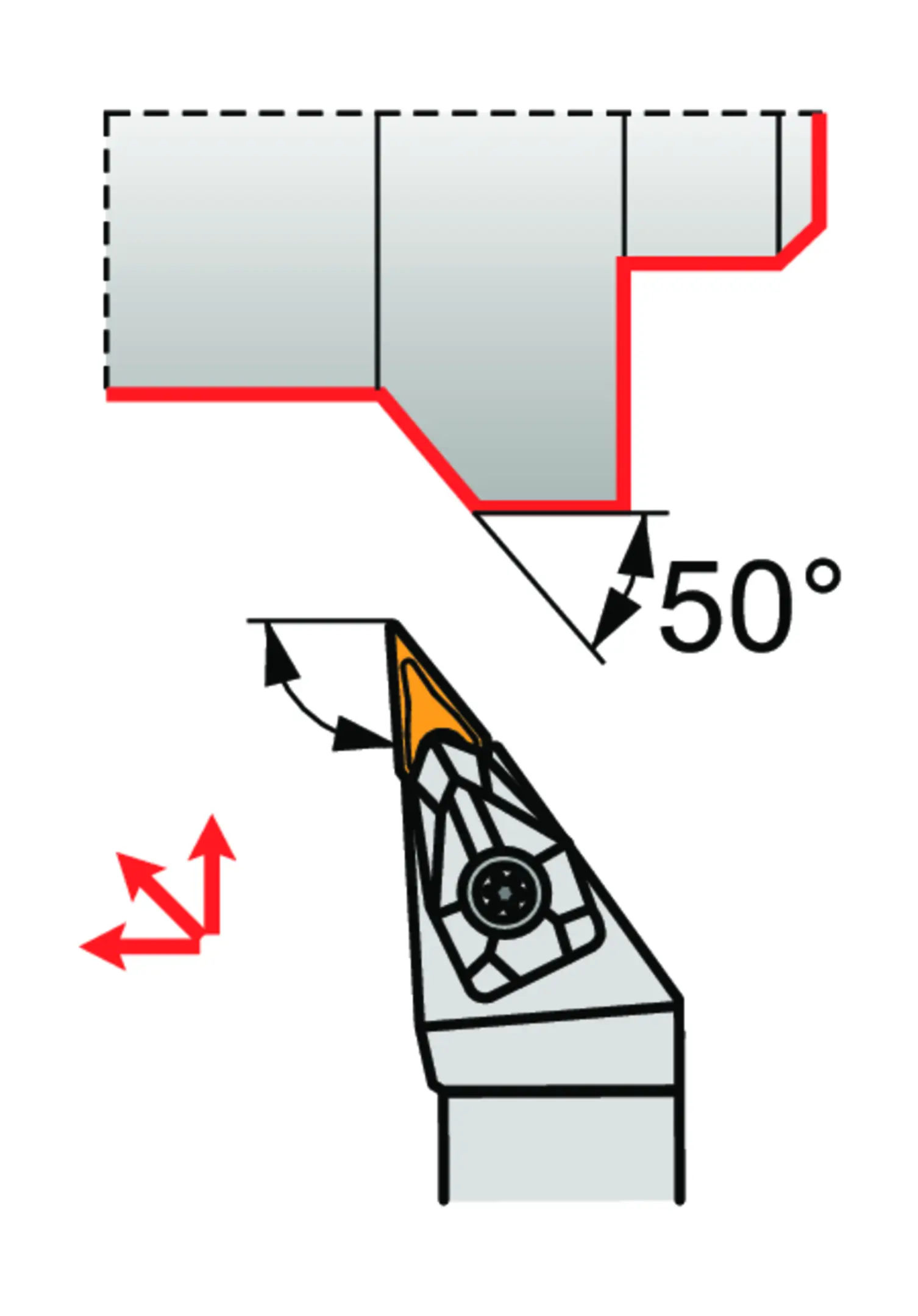 Turning Toolholder ISO D-DVJNL 2020 K 16