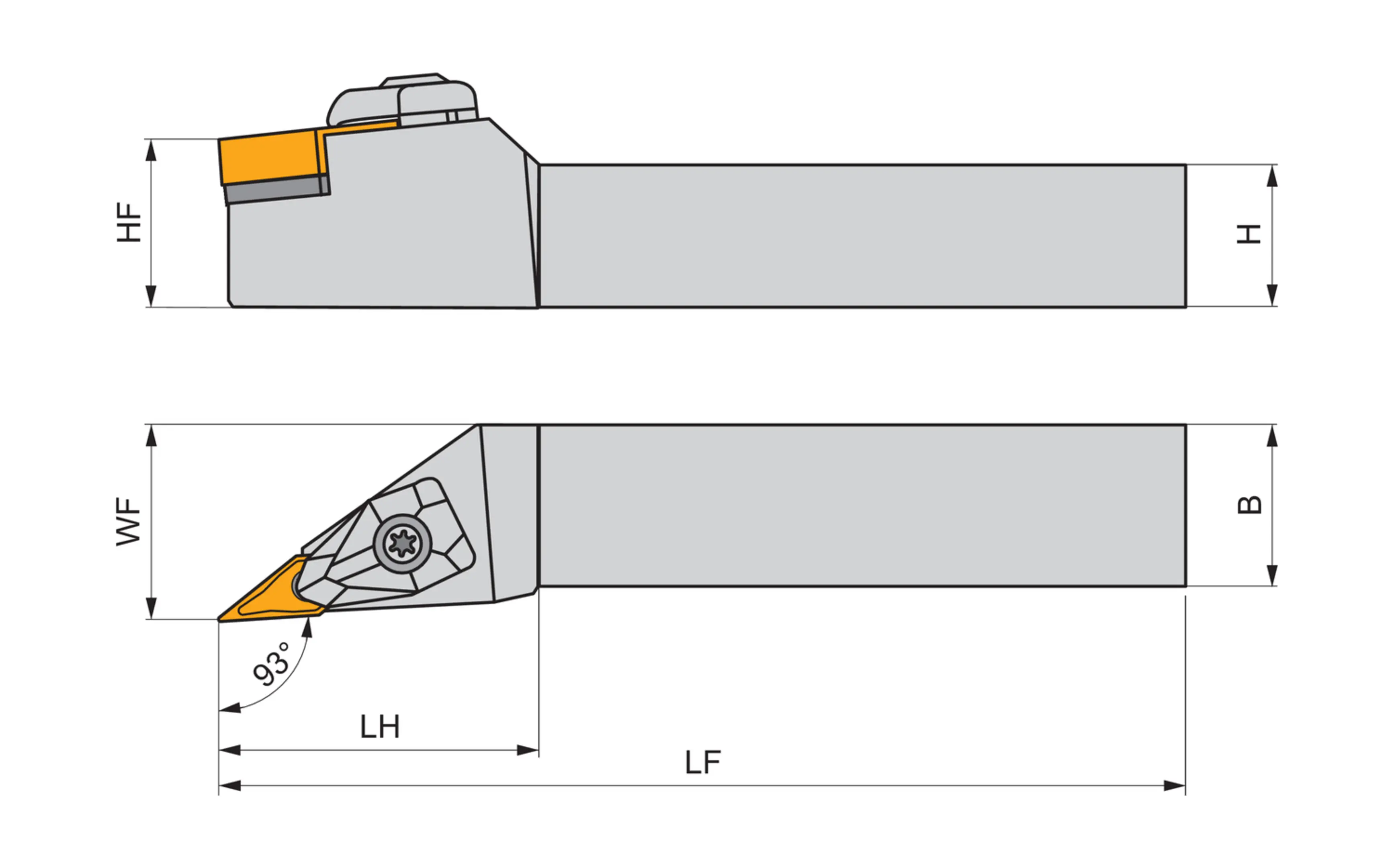 Turning Toolholder ISO D-DVJNL 2525 M 16