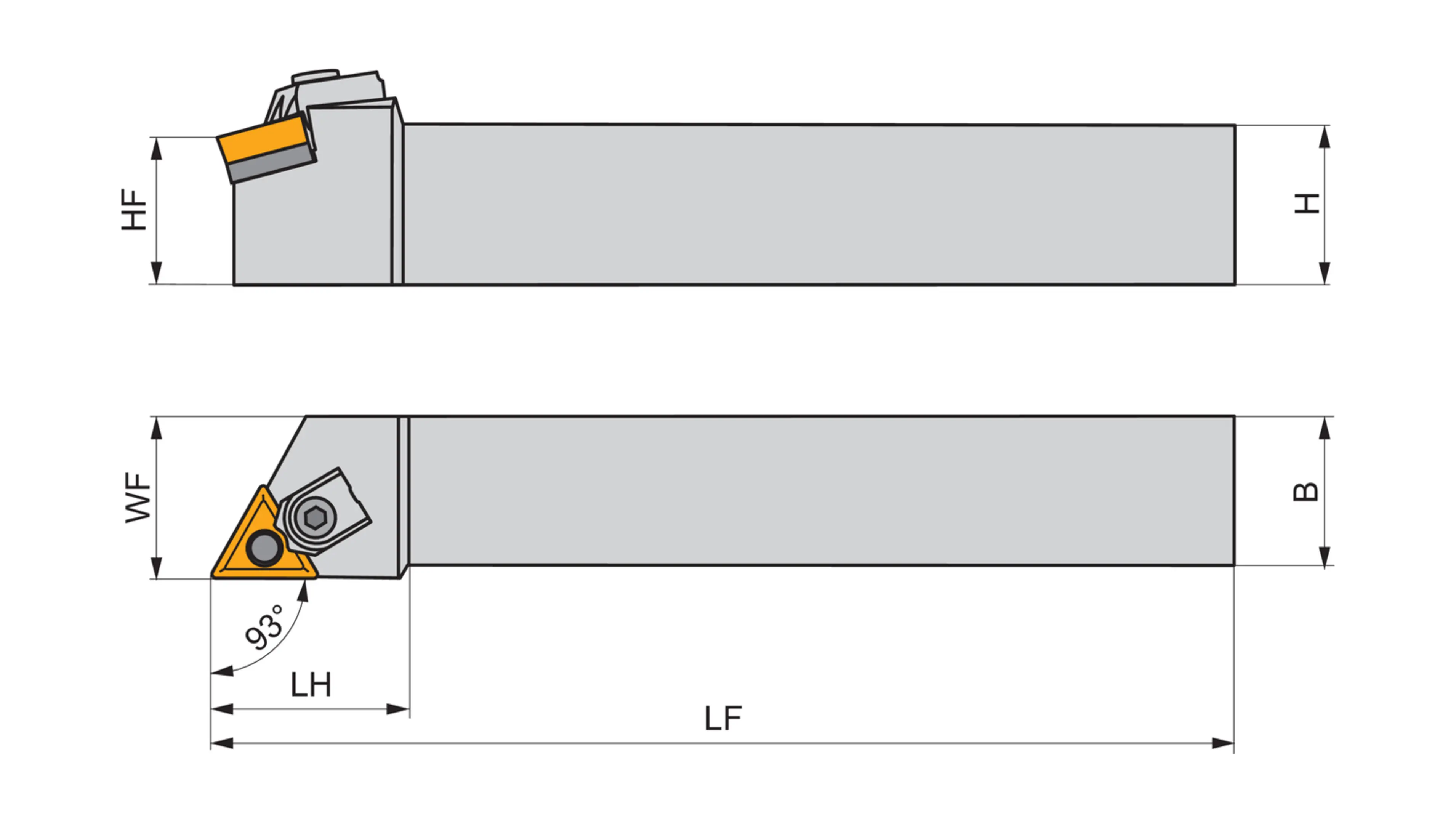 Turning Toolholder ISO M-MTJNL 3232 P 22