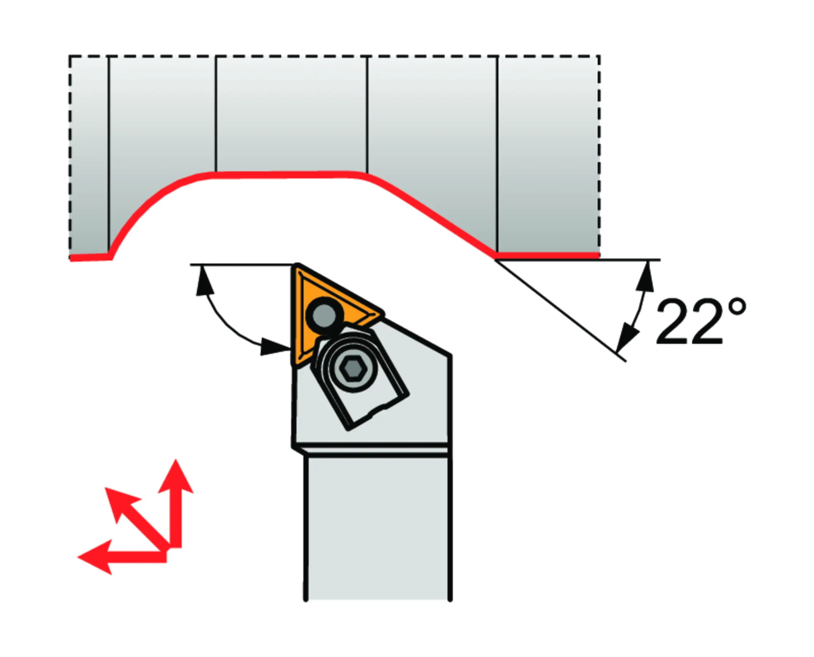 Turning Toolholder ISO M-MTJNR 3232 P 22