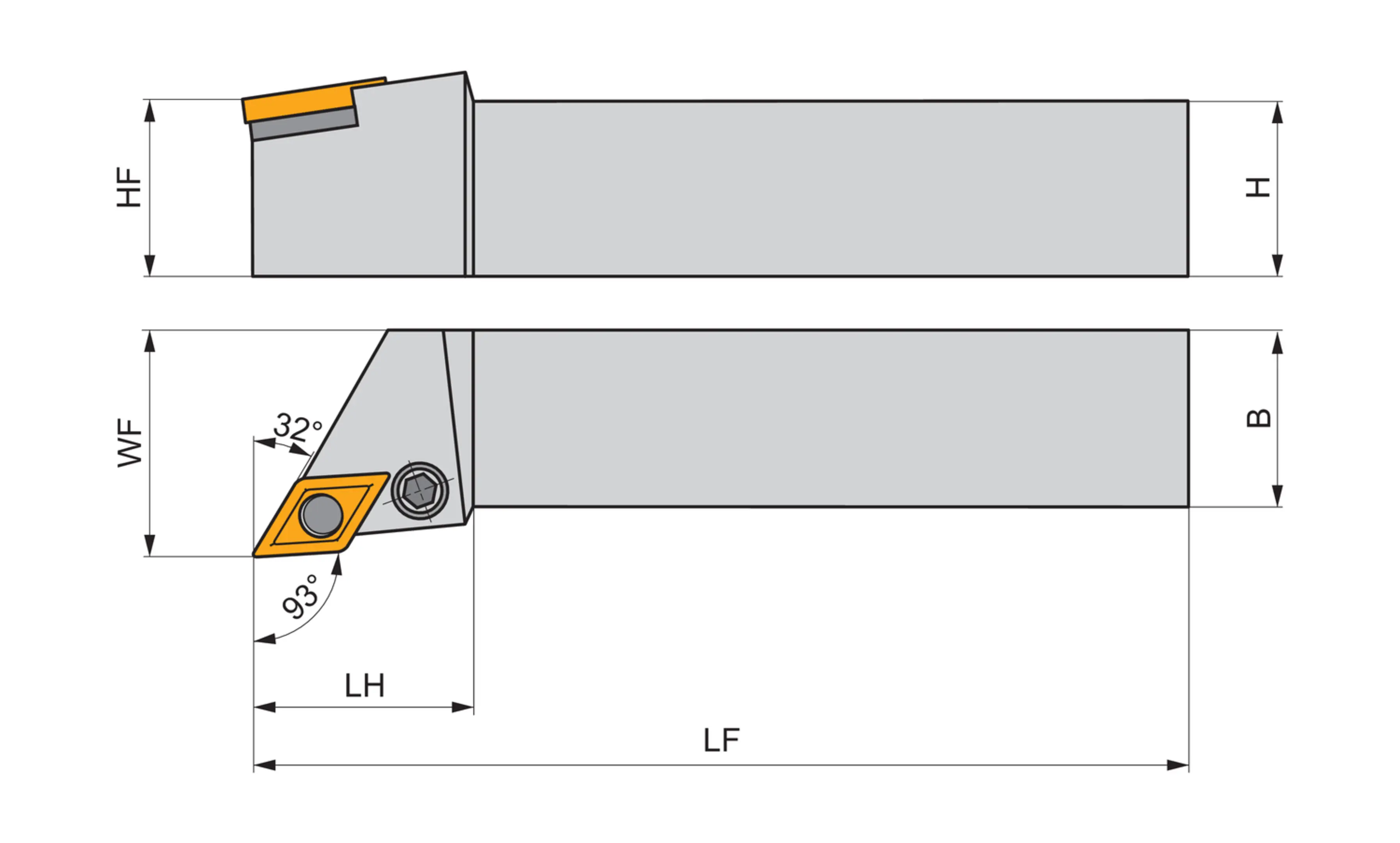 Turning Toolholder ISO P-PDJNL 2020 K 11