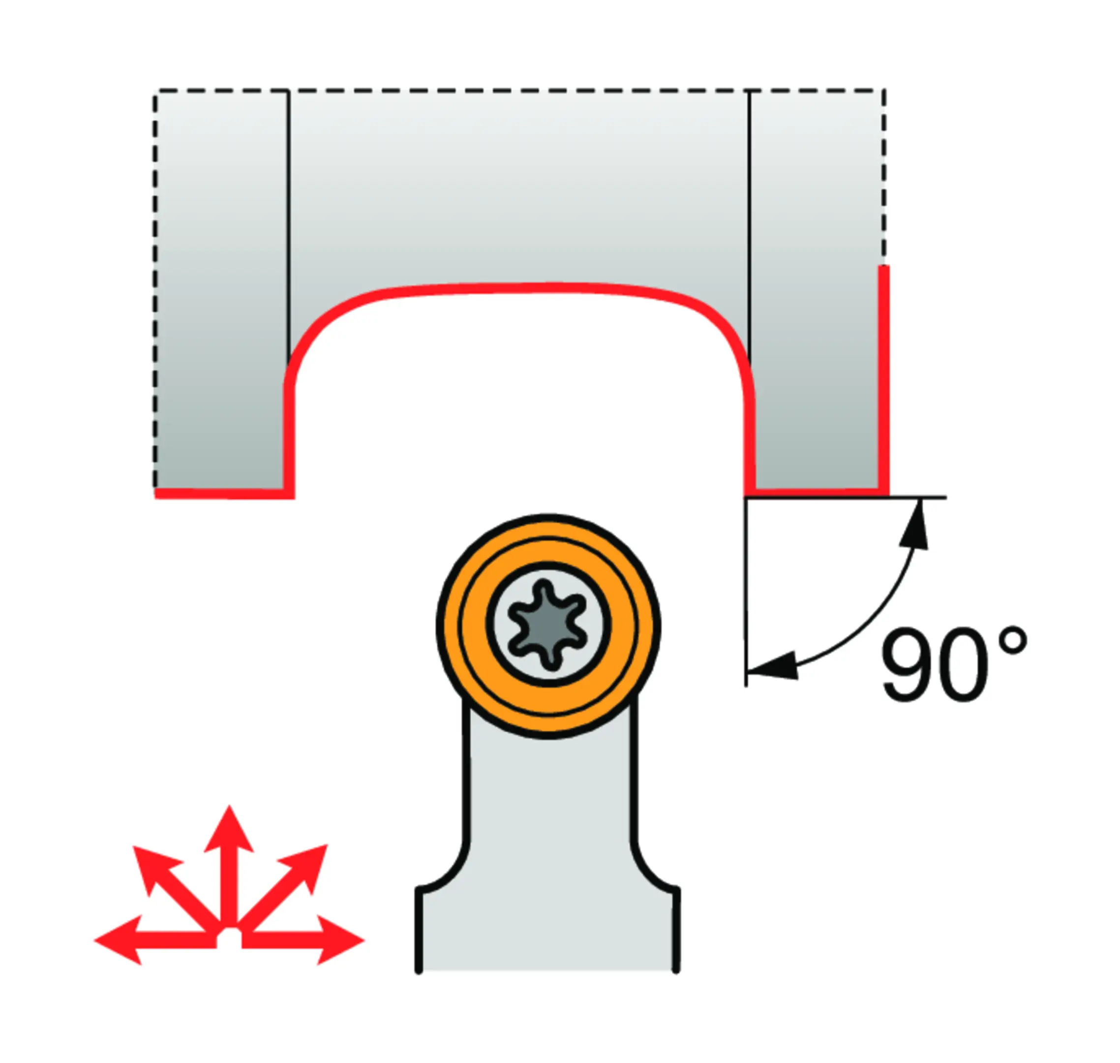 Turning Toolholder ISO S - -SRDCN 3225 P 16-M