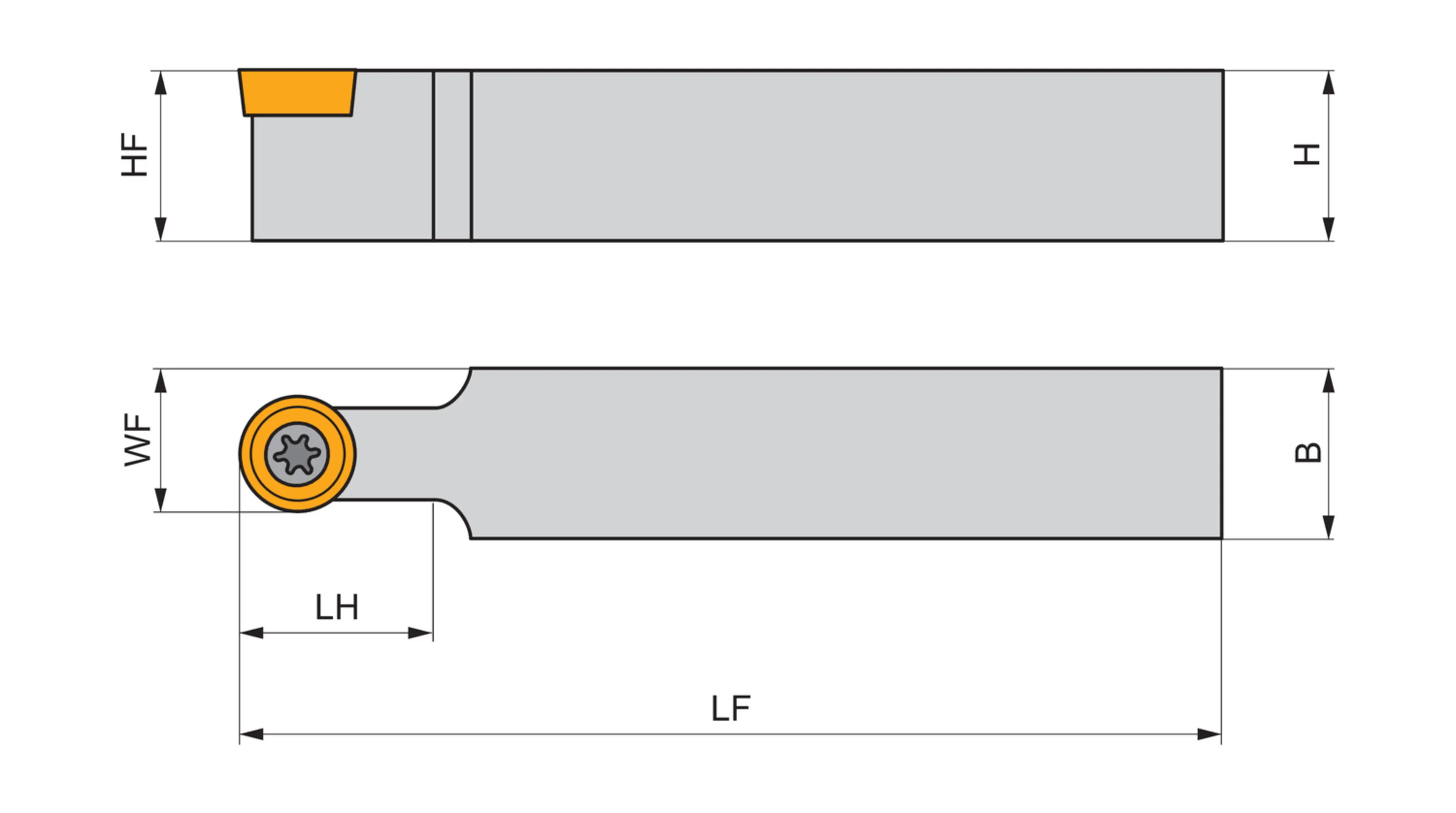 Turning Toolholder ISO S - -SRDCN 3225 P 16-M