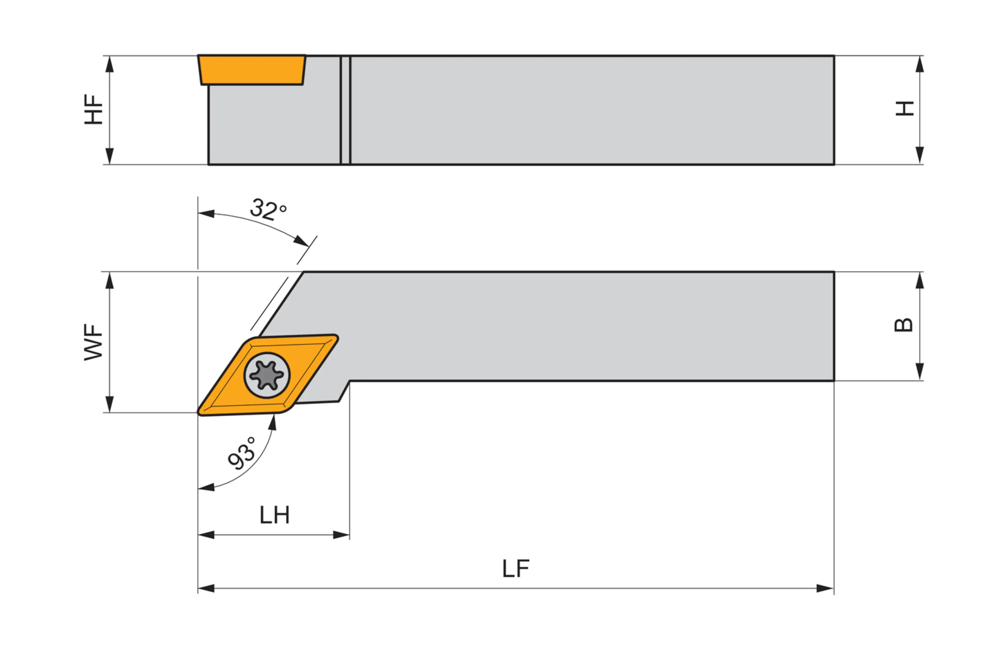 Turning Toolholder ISO S SDJCL 2020 K 11-M-A