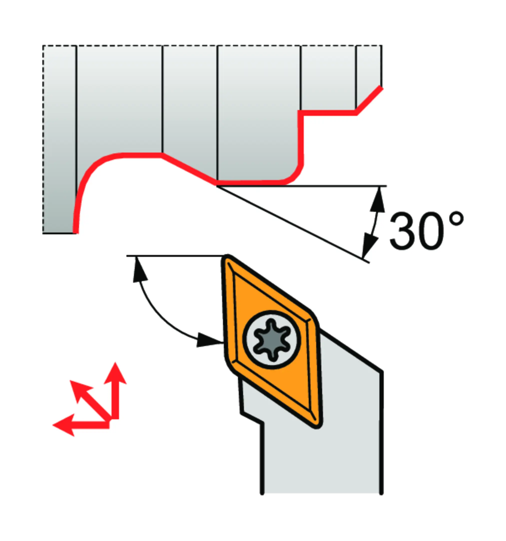 Turning Toolholder ISO S--SDJCL 2020 K 11-M-A