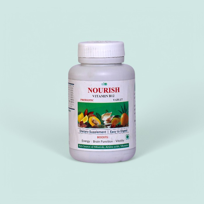 Hariom Nourish Vitamin B12 Tablet 100g – Natural Energy & Nerve Support Supplement