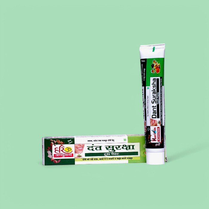 Hariom Dant Suraksha Herbal Toothpaste 100g – Ayurvedic Protection for Teeth & Gums