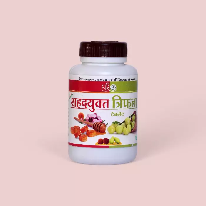 Hariom Shahadyukt Triphala Tablet 100g - Ayurvedic Digestive Support