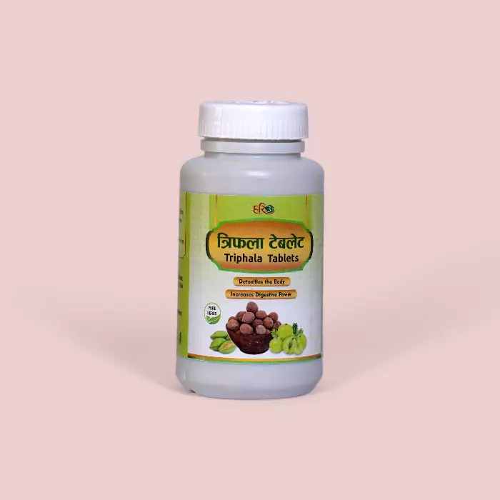 Hariom Triphala Tablet 100g - Ayurvedic Digestion & Detox Aid