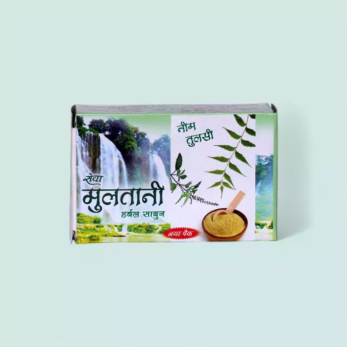 Multani (Neem Tulsi) Herbal Soap 100g – Ayurvedic Skin Care for Pimples & Glowing Skin