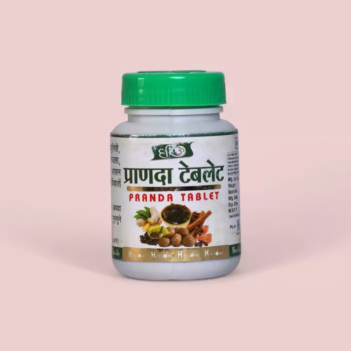Hariom Pranda Tablet 60g – Ayurvedic Remedy for Asthma, Cough, Pneumonia & Breathing Disorders
