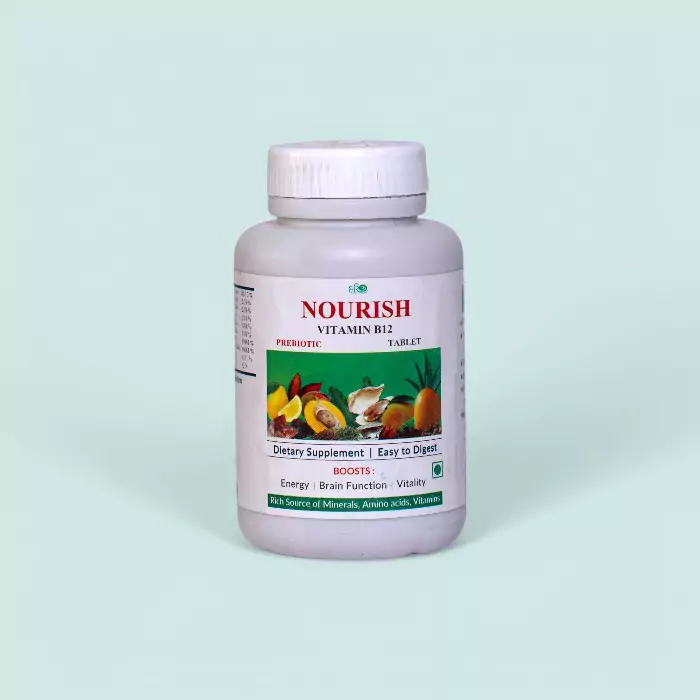 Hariom Nourish Vitamin B12 Tablet 100g – Natural Energy & Nerve Support Supplement