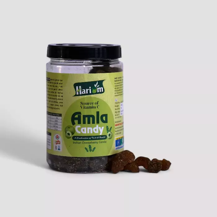 Hariom Amla Candy 500g (Masala Mixed) – Tangy Immunity Booster with Ayurvedic Benefits