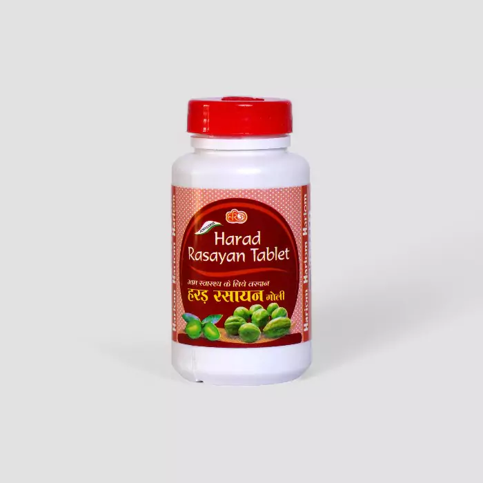 Hariom Harad Rasayan Tablet 100g – Ayurvedic Digestive Tablets with Gud & Harad