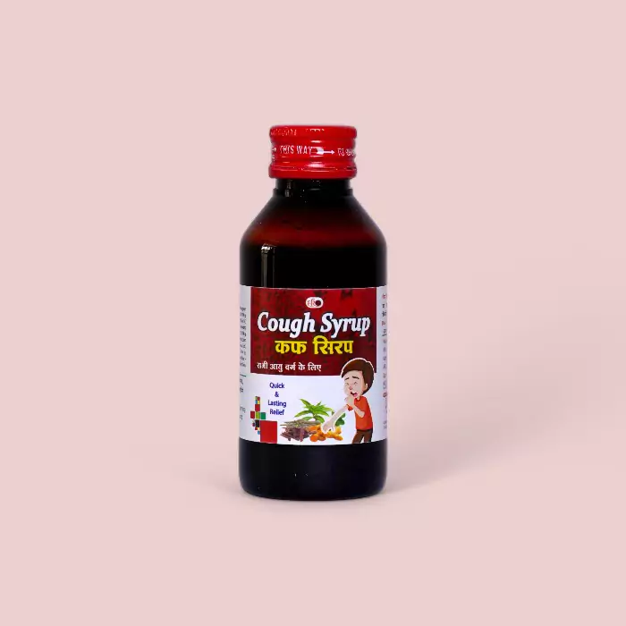 Hariom Cough Syrup 100ml – Ayurvedic Relief for Dry & Wet Cough, Cold & Throat Irritation