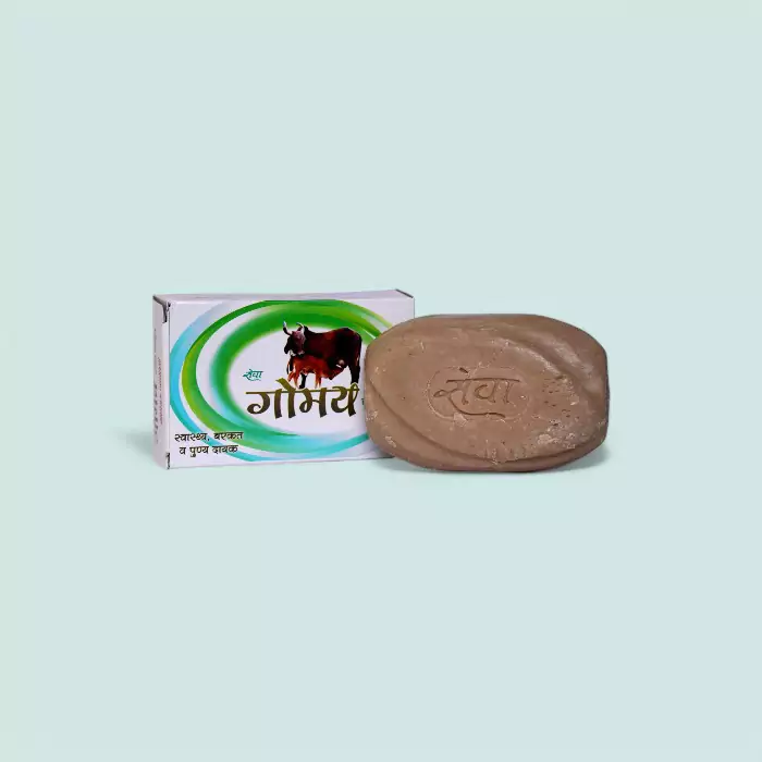 Gomay Herbal Soap 100g – Cow Dung-Based Ayurvedic Bathing Bar for Skin Purification