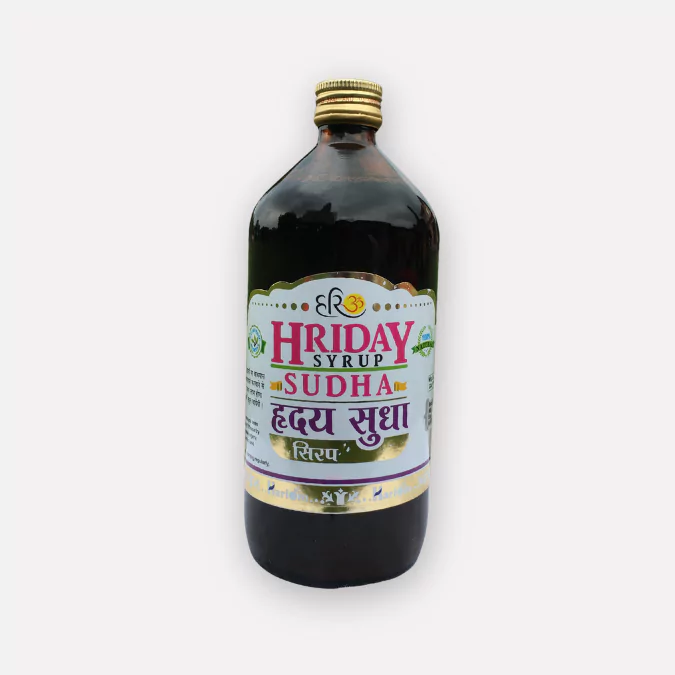 Hariom Hriday Sudha Syrup 500ml – Ayurvedic Heart Tonic for Cardiac Wellness & BP Support