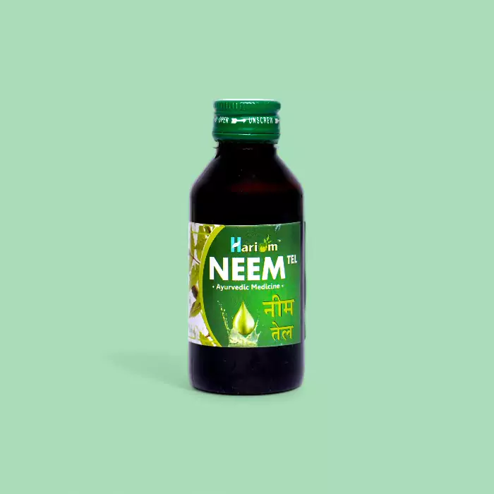 Hariom Neem Tel 100ml – 100% Pure Ayurvedic Neem Oil for Skin, Hair & Scalp Care