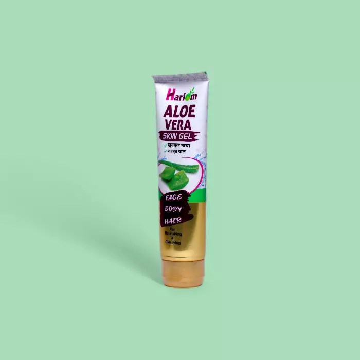 Hariom Aloevera Gel 100g – Ayurvedic Gel for Skin & Hair Care, Acne, Pimples & Hydration
