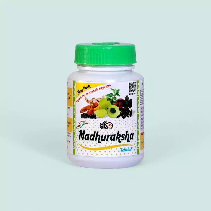 Hariom MadhuRaksha Tablet 60g – Ayurvedic Sugar Control Tablets for Diabetes Management