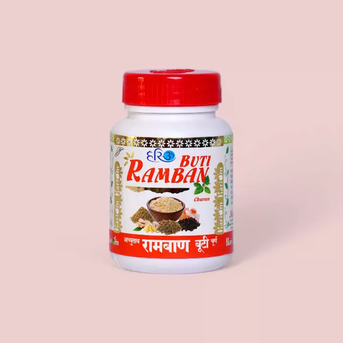 Hariom Ramban Buti 30g – Ayurvedic All-in-One Remedy for Fever, Weakness & Cough