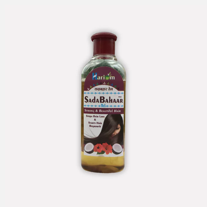 Hariom Sadabahar Hair Oil 100ml – Ayurvedic Hair Oil for Hair Fall, Dandruff & Growth